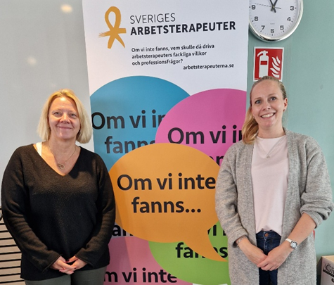 Bilden visar kommunombud Maria och Jessica.