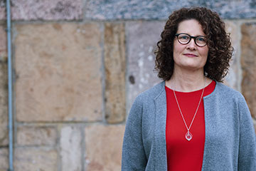 Fotografi av Sacos utredare i arbetsmiljöfrågor, Karin Fristedt