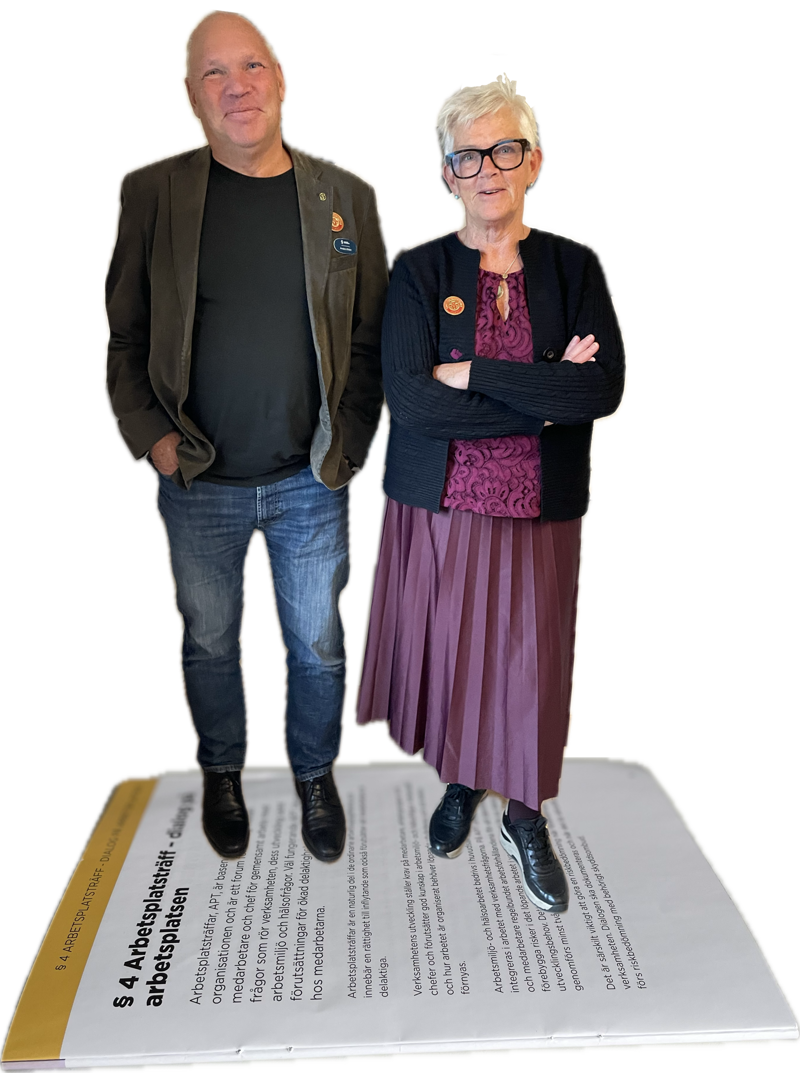 Sveriges Skolledares två ordföranden Anders och Susanne
